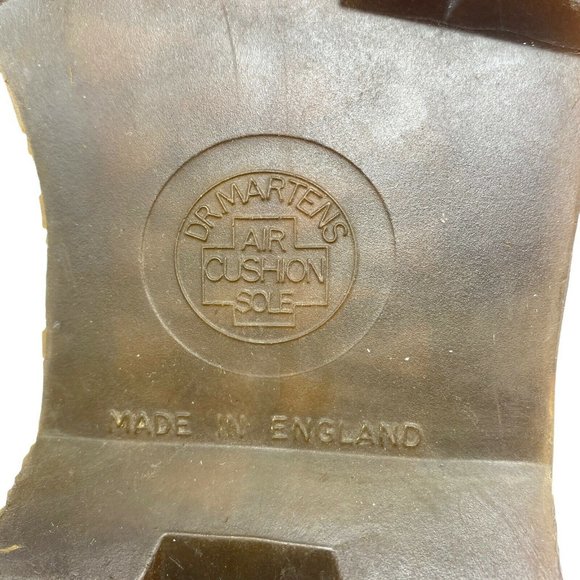 Doc Martens Mens 11 Brown Ankle Boots CK 2128 Dr Made In England 90s Vintage - Picture 10 of 10